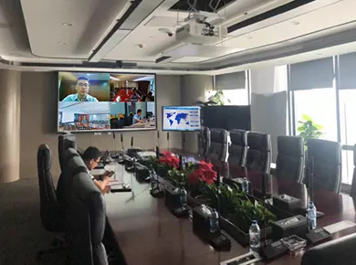 投影+显示器会议实景-50平米